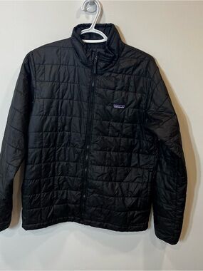 Patagonia Black Quilted Nano Puff Jacket KIDS Black (XXL) Excellent Condition
